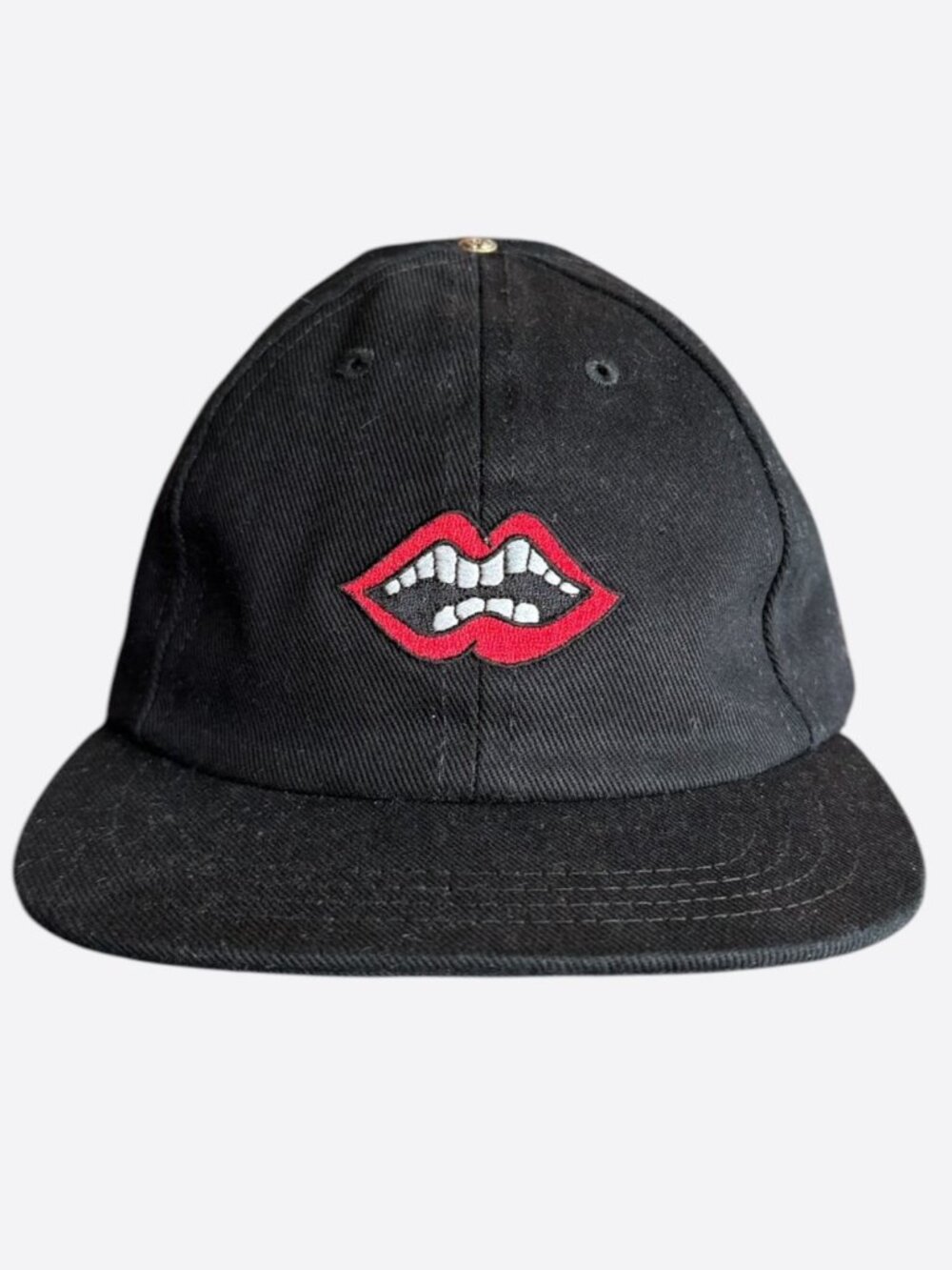 Chrome Hearts Matty Boy Black Embroidered Chomper Hat